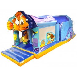 Pesce Divertente Ad Ostacoli Gonfiabile Pesce Divertente Ad Ostacoli Gonfiabile