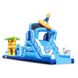 Corsa Ad Ostacoli Gonfiabile Sul Surf Corsa Ad Ostacoli Gonfiabile Sul Surf