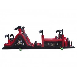 Percorso A Ostacoli Gonfiabile Pirata Di 60 Piedi Percorso A Ostacoli Gonfiabile Pirata Di 60 Piedi