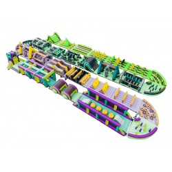 La Corsa Ad Ostacoli Gonfiabili Della Bestia